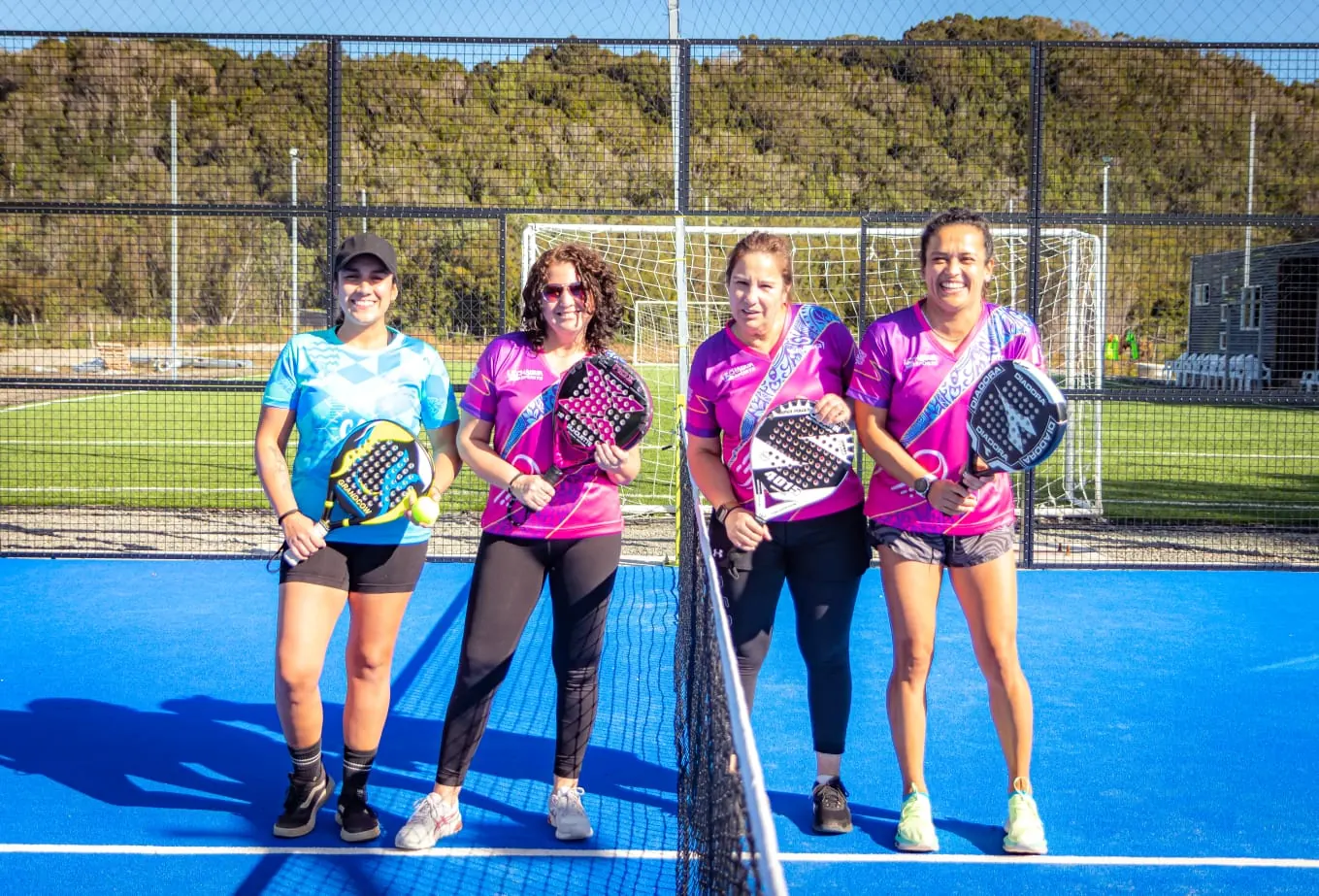 Momento de Pincoyas Pádel en Club Bahía Sports