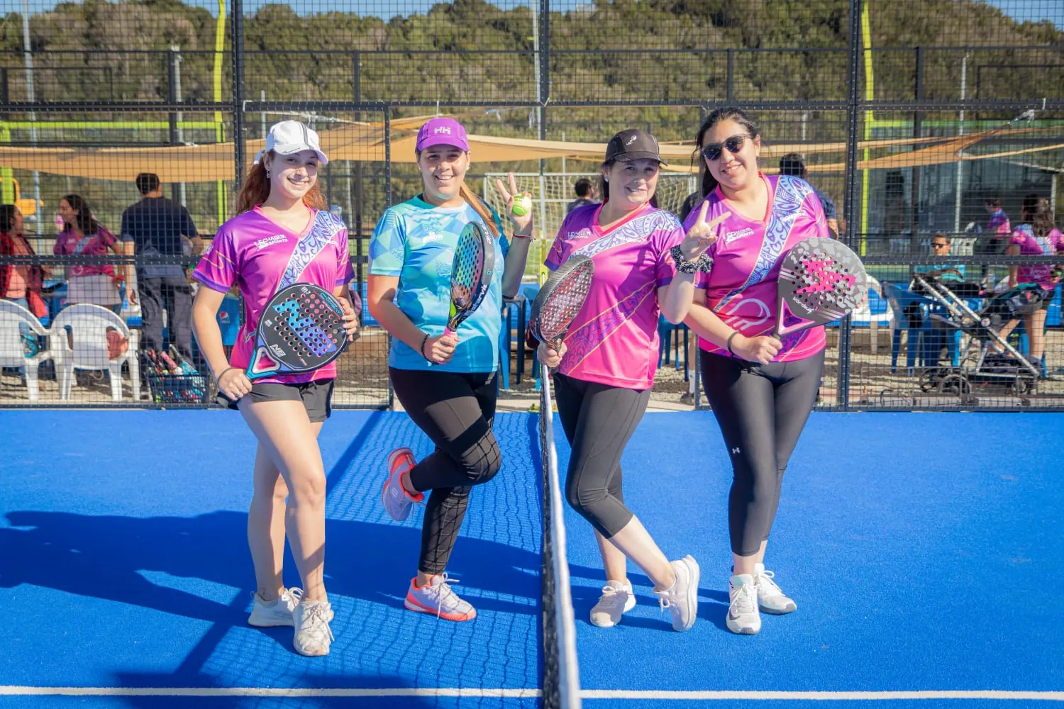 Momento de Pincoyas Pádel en Club Bahía Sports