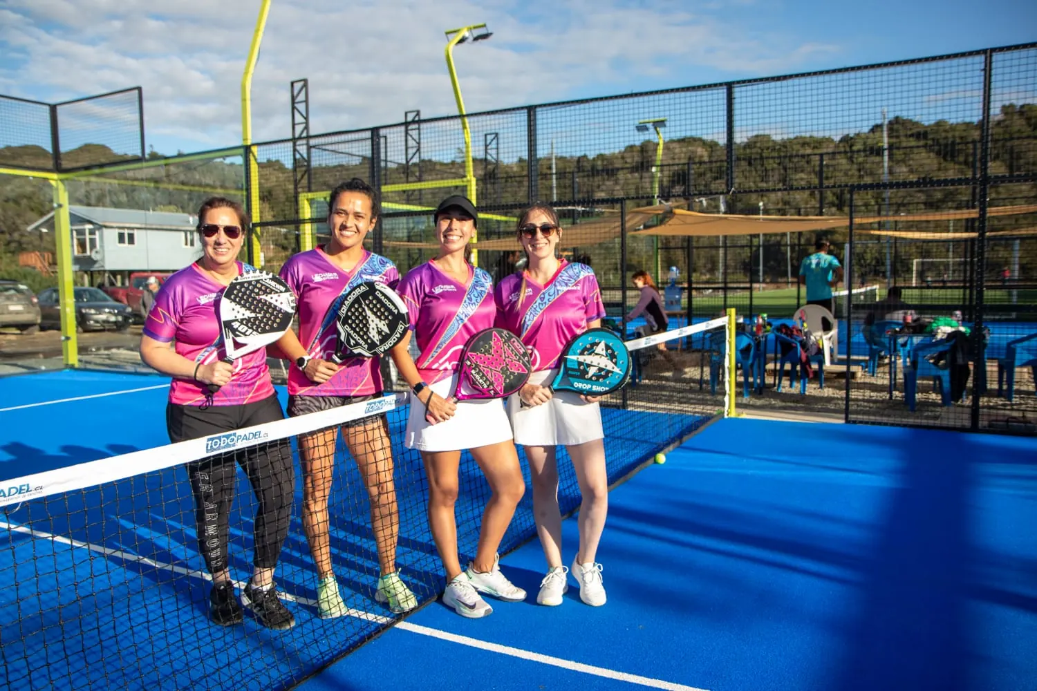 Momento de Pincoyas Pádel en Club Bahía Sports