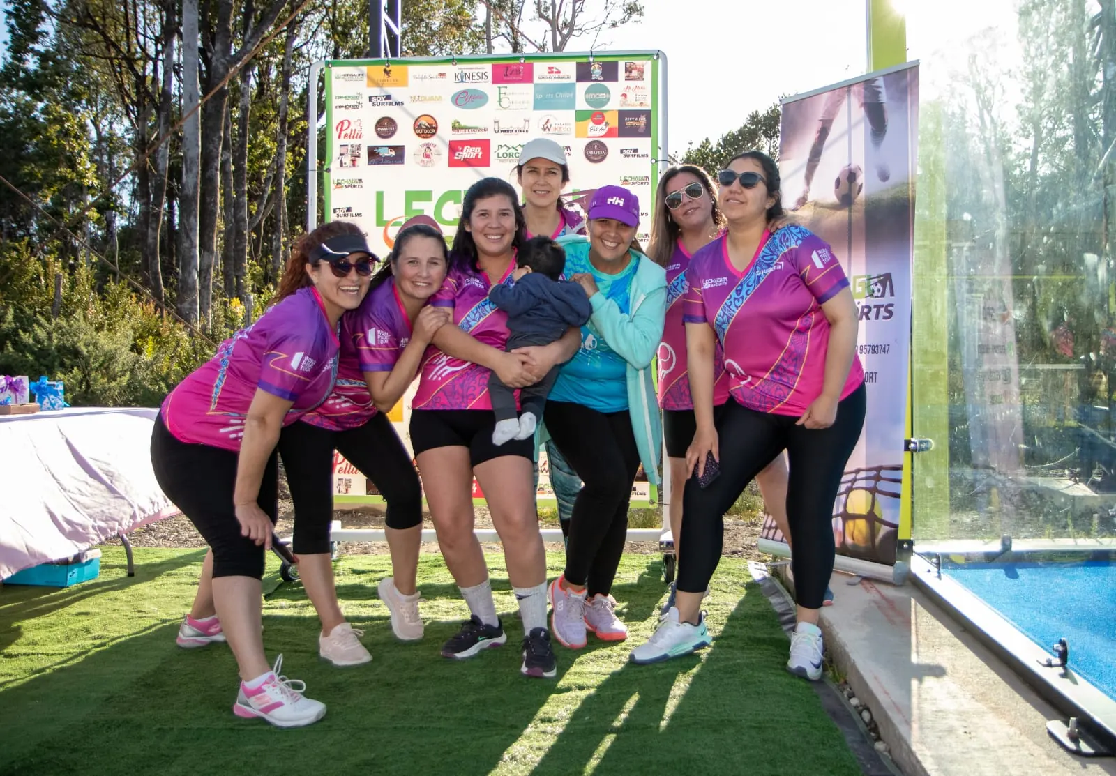Momento de Pincoyas Pádel en Club Bahía Sports