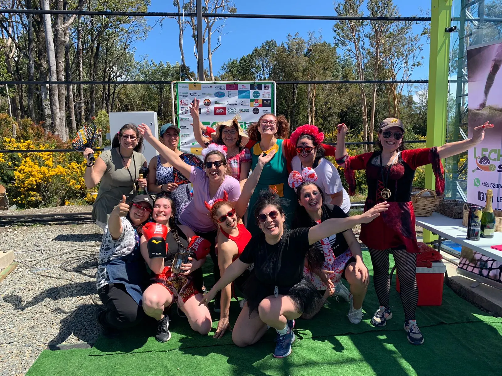 Momento de Pincoyas Pádel en Club Bahía Sports