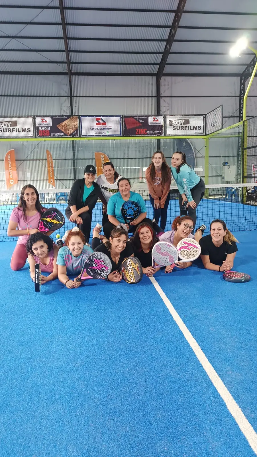 Momento de Pincoyas Pádel en Club Bahía Sports