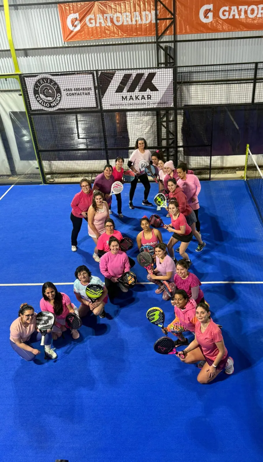 Momento de Pincoyas Pádel en Club Bahía Sports