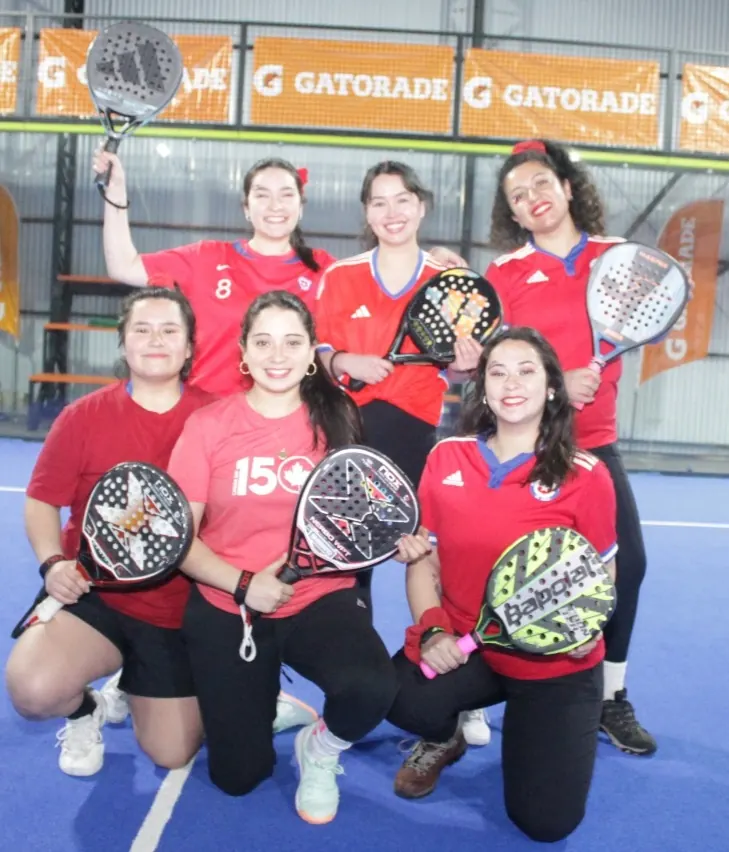 Momento de Pincoyas Pádel en Club Bahía Sports