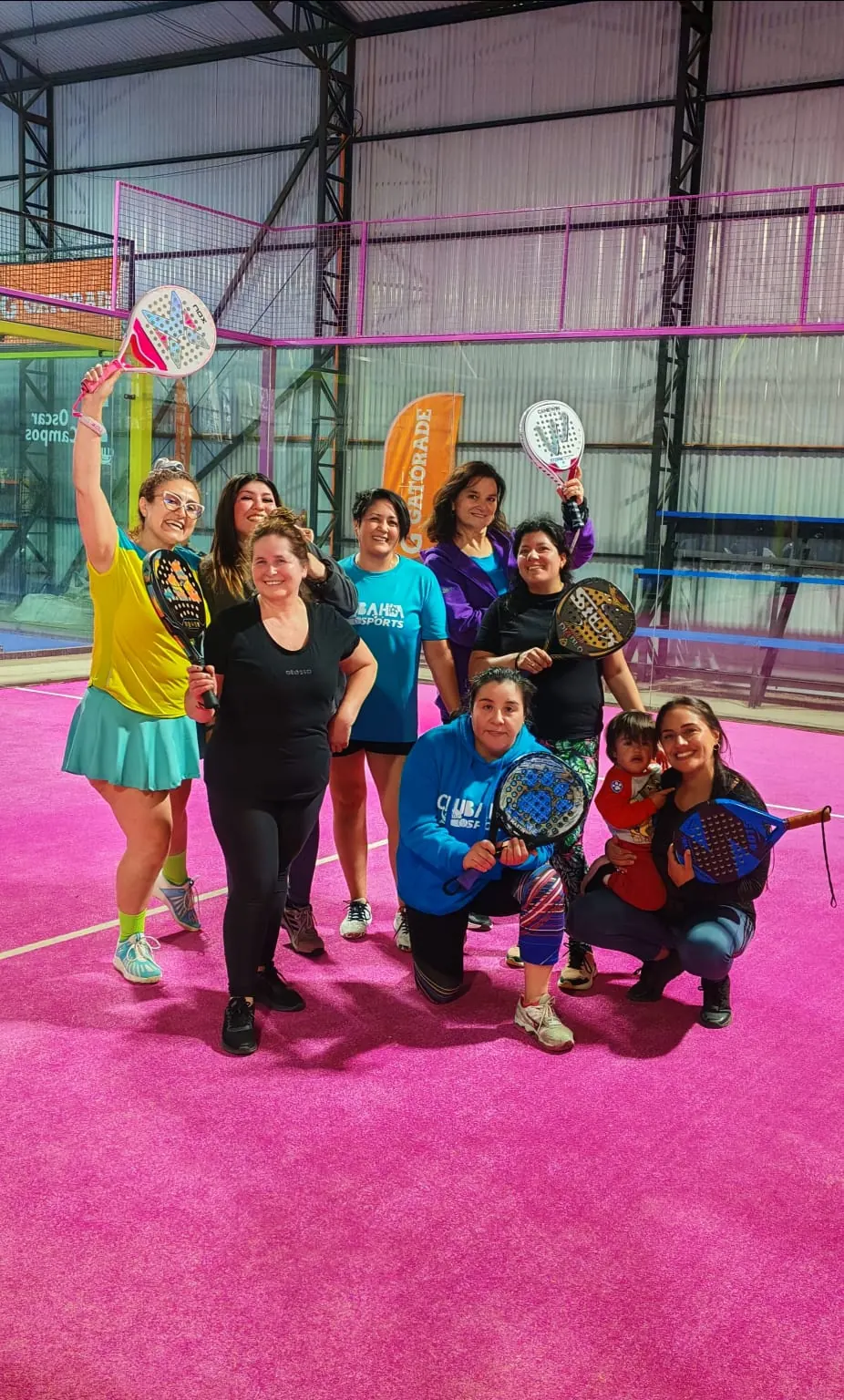 Momento de Pincoyas Pádel en Club Bahía Sports