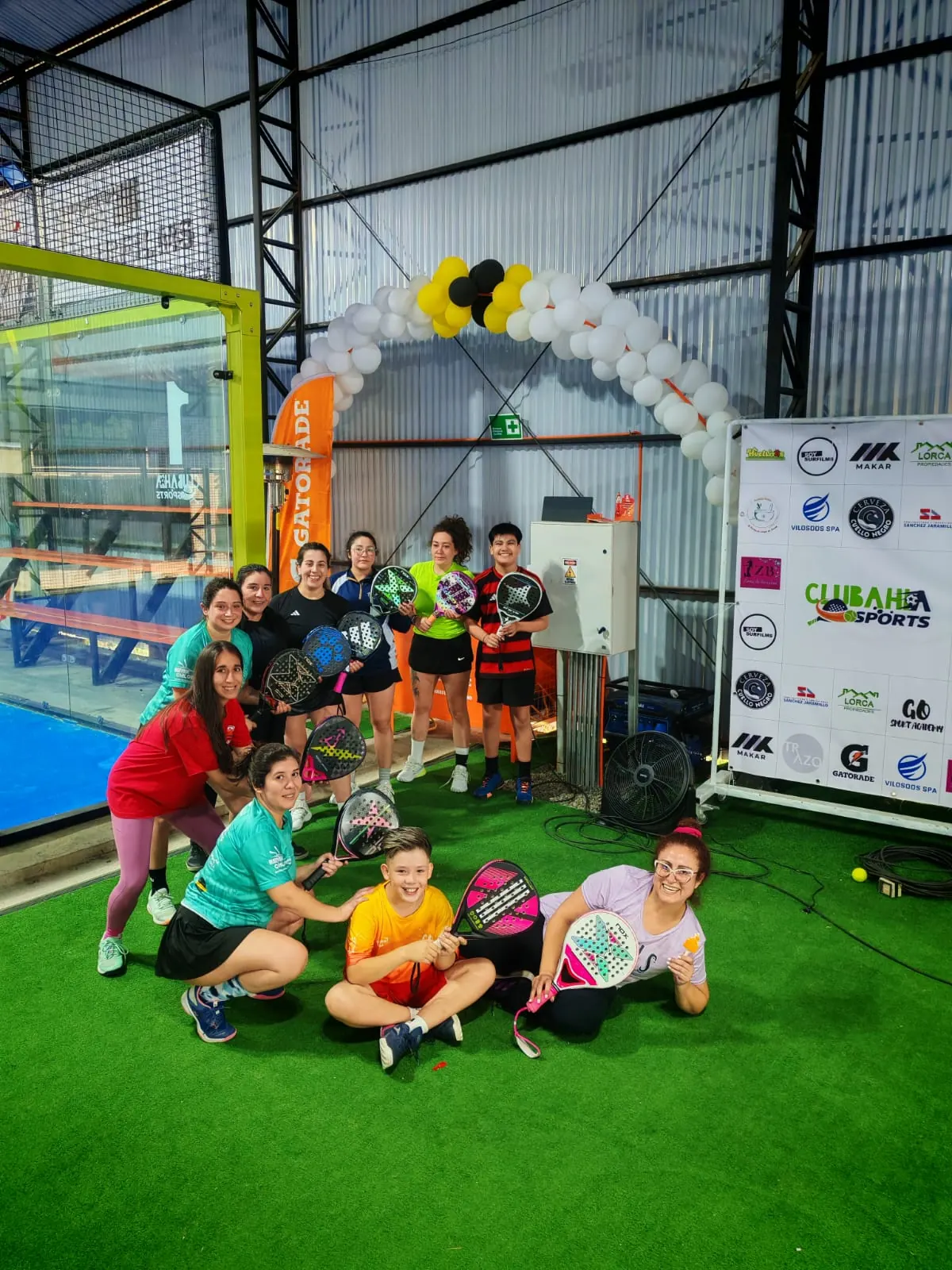Momento de Pincoyas Pádel en Club Bahía Sports