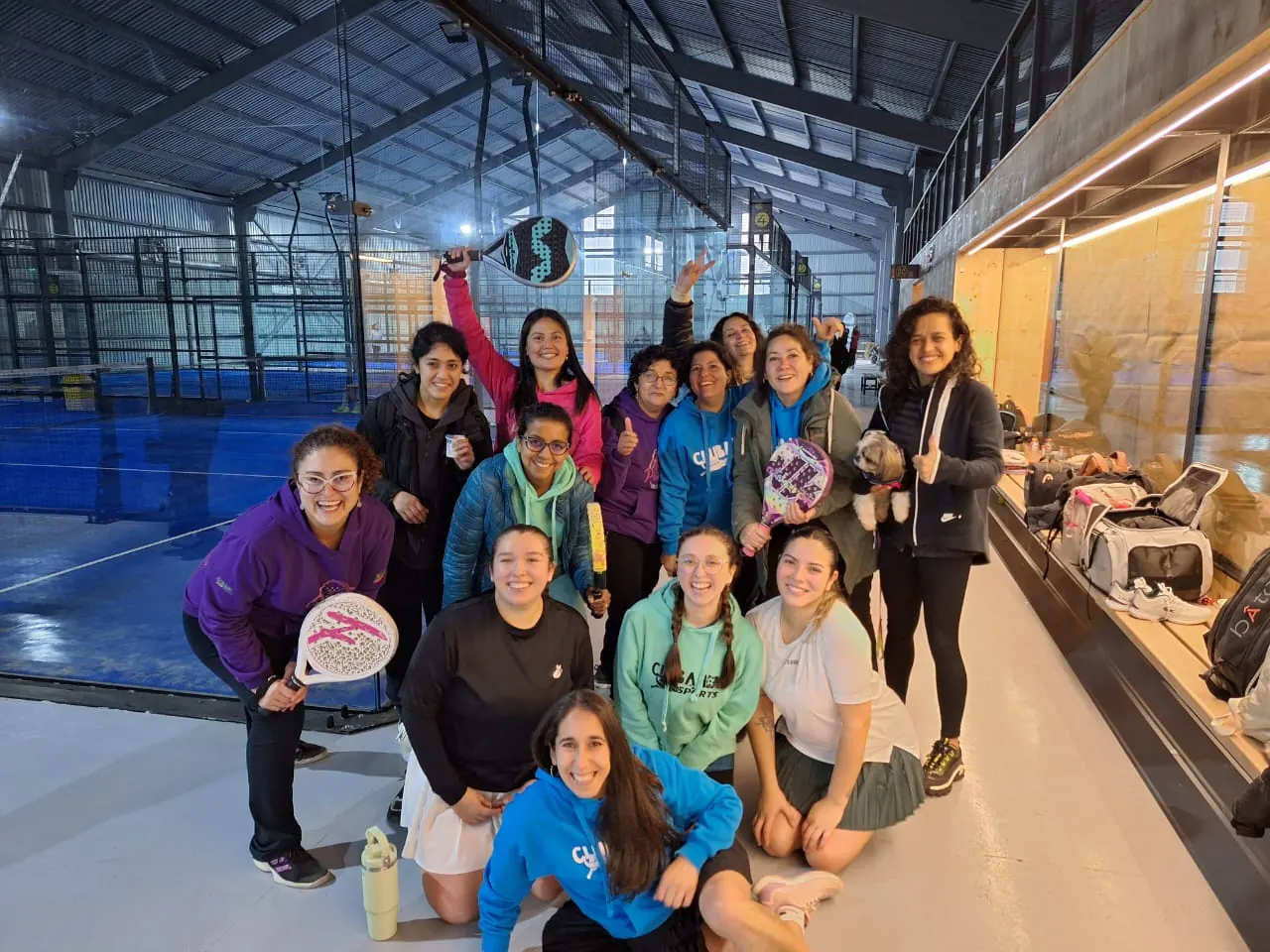 Momento de Pincoyas Pádel en Club Bahía Sports