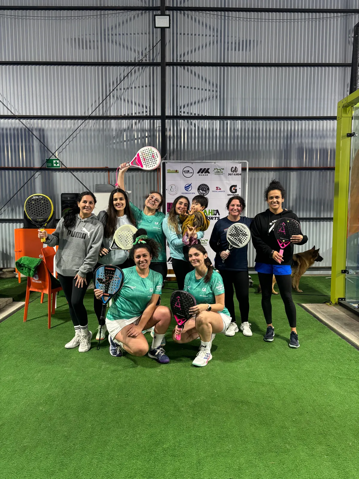 Momento de Pincoyas Pádel en Club Bahía Sports