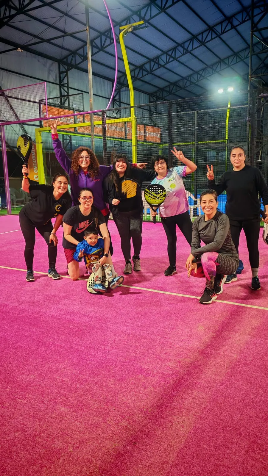 Momento de Pincoyas Pádel en Club Bahía Sports
