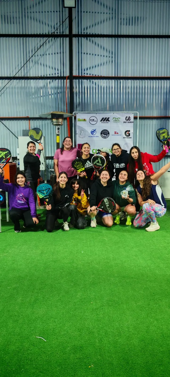 Momento de Pincoyas Pádel en Club Bahía Sports