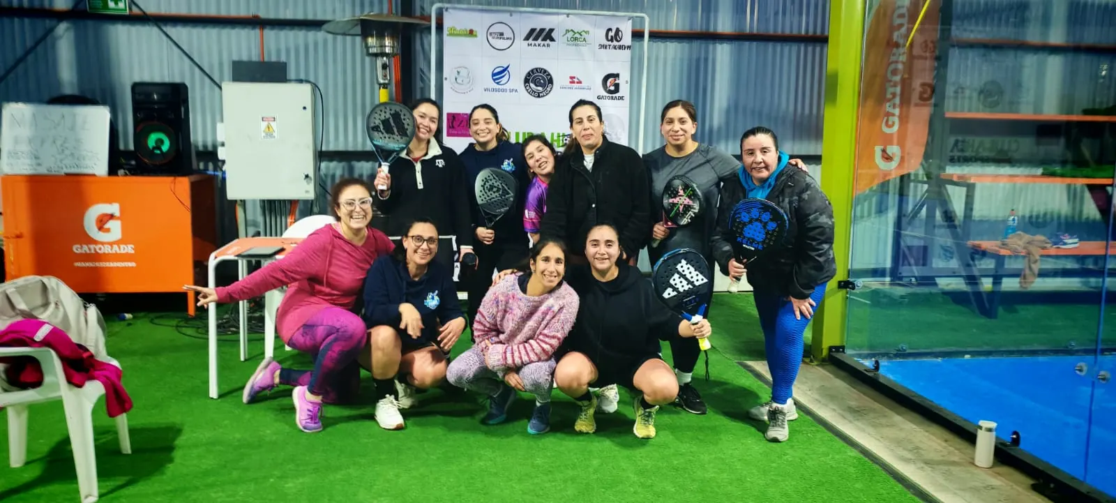 Momento de Pincoyas Pádel en Club Bahía Sports