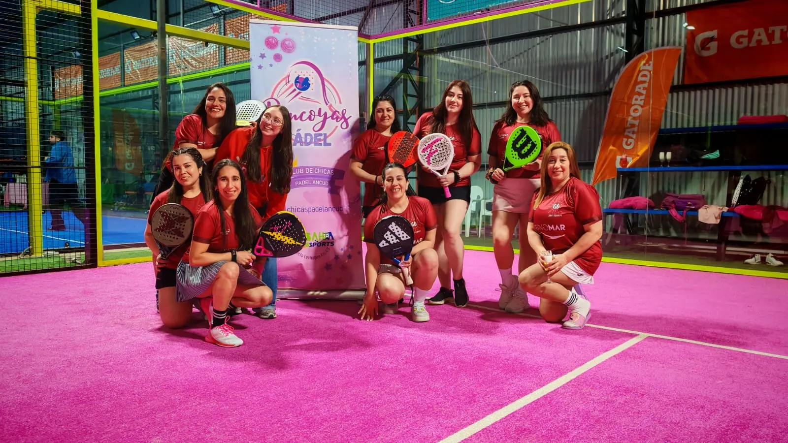Momento de Pincoyas Pádel en Club Bahía Sports