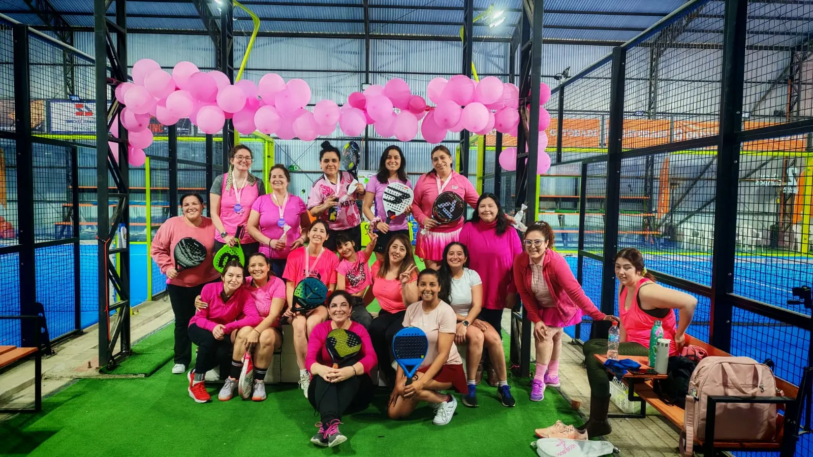 Momento de Pincoyas Pádel en Club Bahía Sports