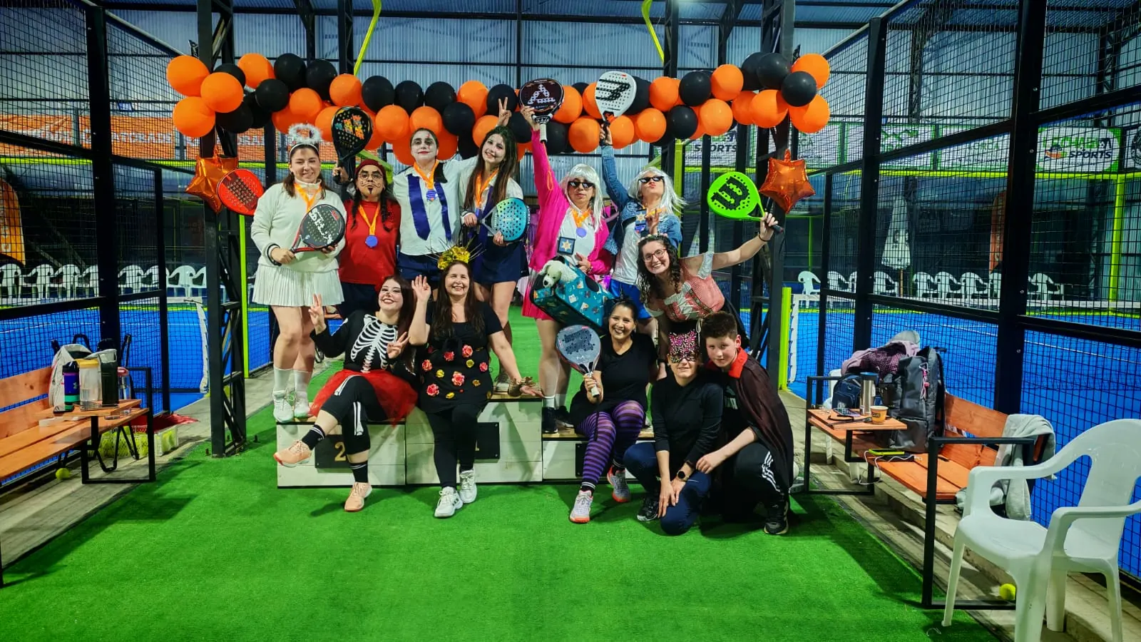 Momento de Pincoyas Pádel en Club Bahía Sports