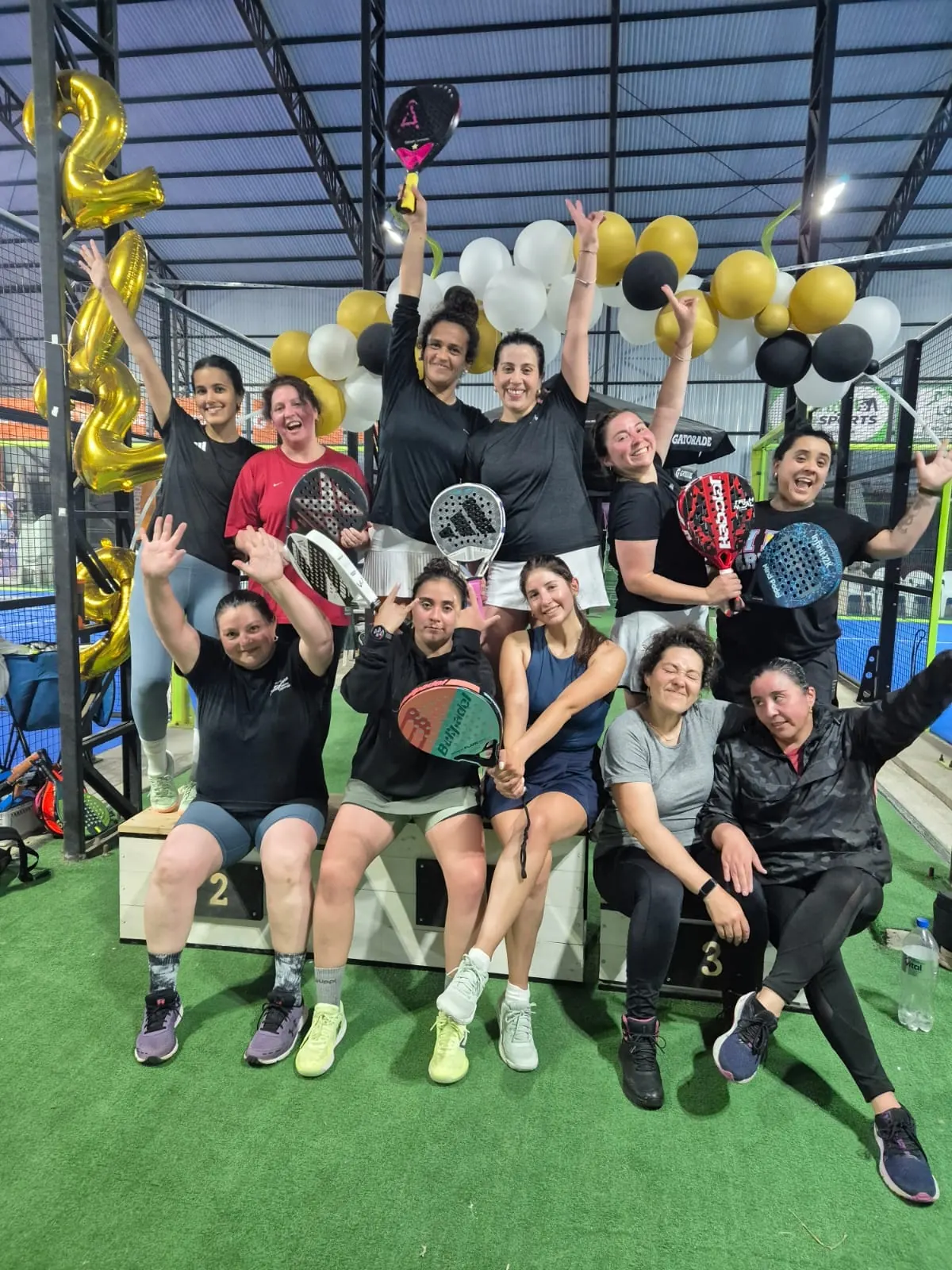 Momento de Pincoyas Pádel en Club Bahía Sports